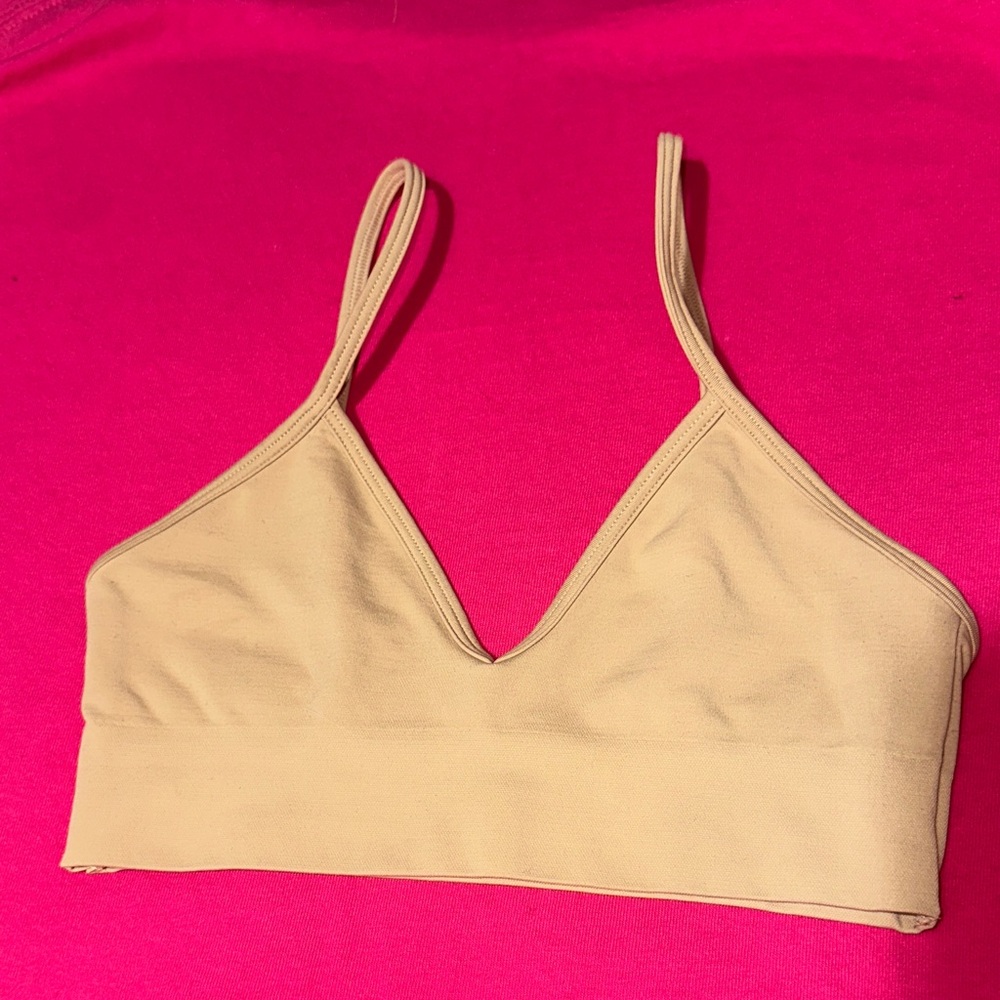 SKIMS Tan Bandeau Bralette